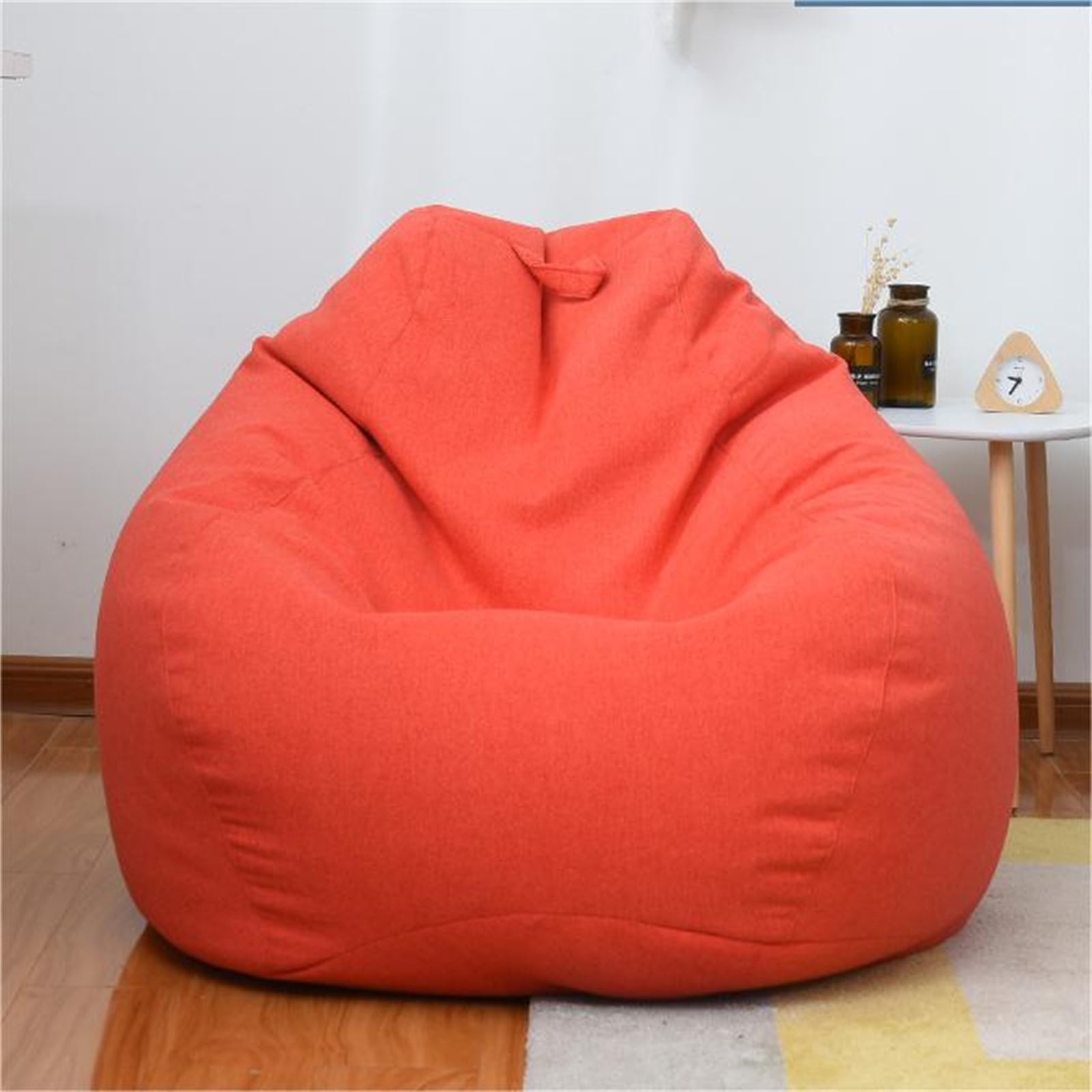 Odot Bean Bag, Soft Gaming Bean Bag Chair for Adult Teenagers, Removable Washable Bean bag Cover for Outdoor Livingroom Garden Playroom Bedroom Dorm(No Filler) (S(70x80cm),Orange)