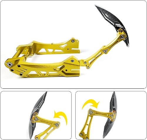 Miniatura 4 de Rong Store - Guardabarros universal para rueda trasera de motocicleta, guardabarros para Yama-ha TMAX 530 Suzuki GN125 Kawasa-ki Z900 (color : como