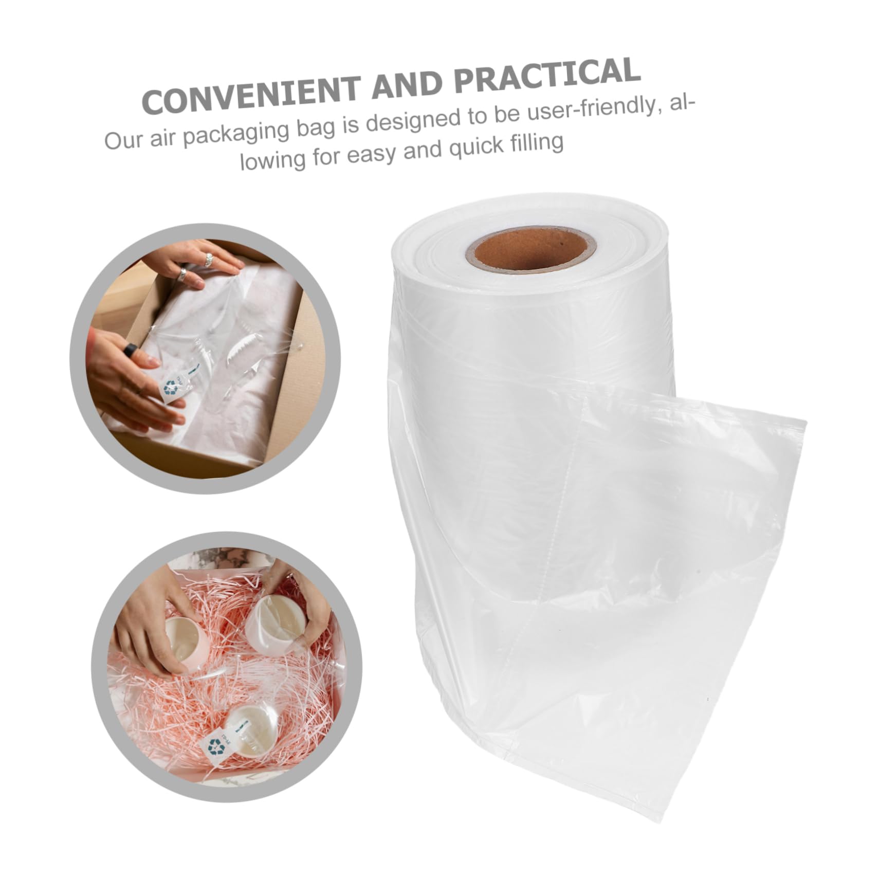 TOPBATHY Sacs Emballage Gonflables Coussins à Bulles Indépendants pour Protection Expédition Film Léger pour Électronique et Objets Fragiles