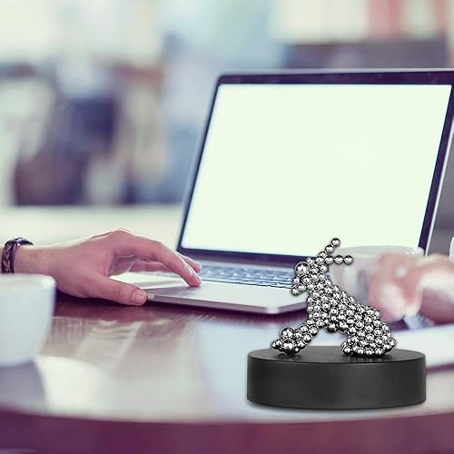 Miniatura 6 de Amersumer 1 caja de juguetes magnéticos de escultura de escritorio para aliviar el estrés, juguetes de decoración de escultura de escritorio, bolas