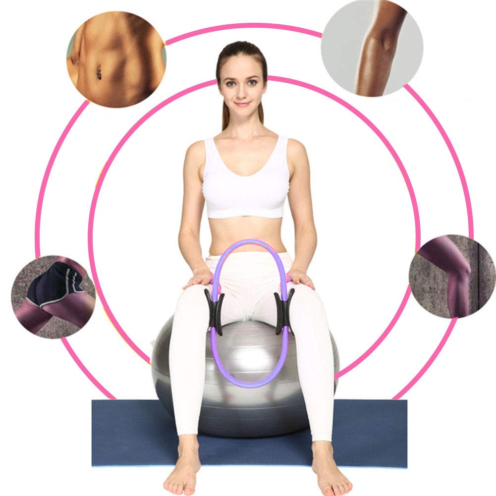 Pilates-Ring-Kreis, leichte und langlebige Schaumstoff-Griffe, Pilates-Ausrüstung für Damen, Innenbein-Oberschenkeltraining