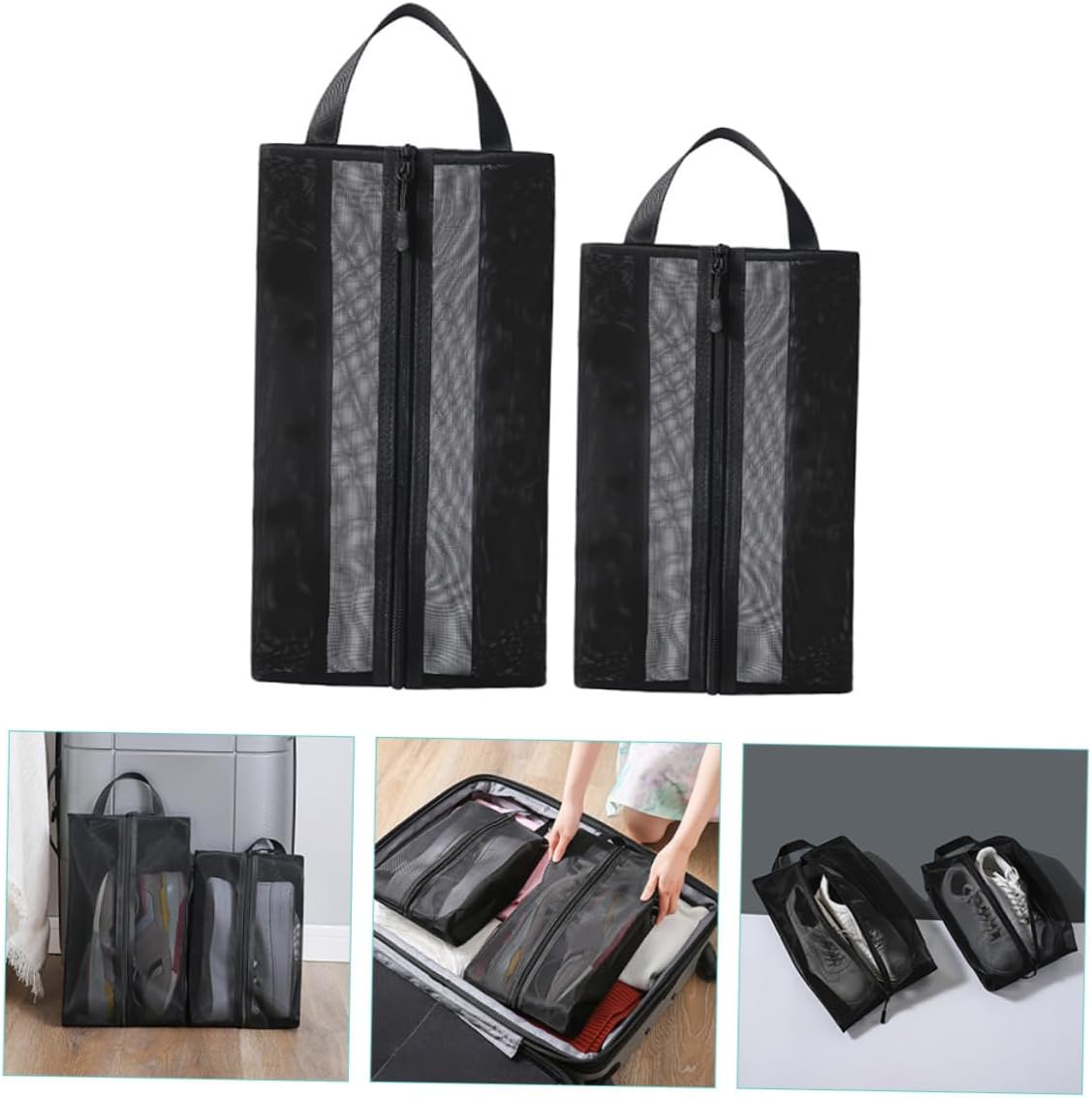 2pcs Travel Storage Organizer Bag Sneaker Bag for Luggage Shoe Travel for Packing Organizer