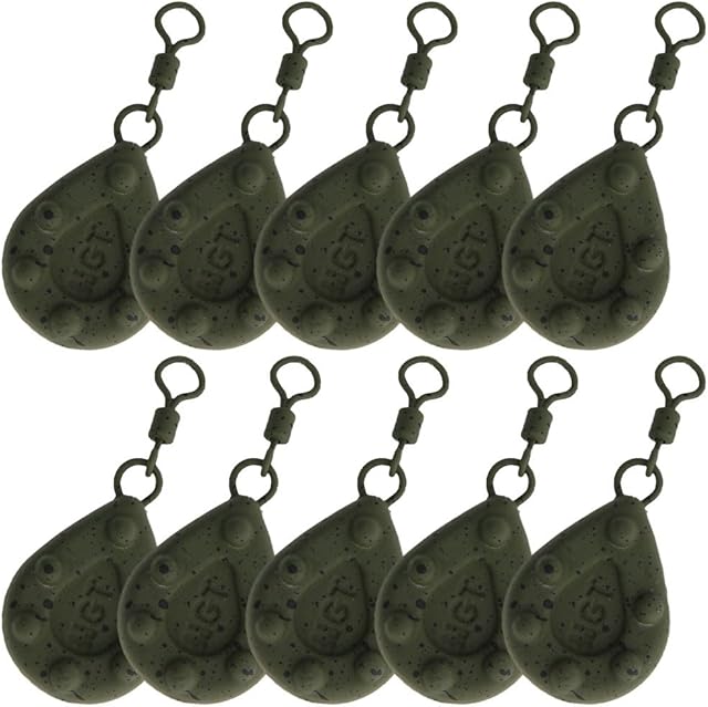 DNA Leisure 10 x NGT Carp Coarse Fishing Green Gripper Weights Pick your Size: 1.125oz 1.5oz 2oz 2.5oz 3oz & 3.5oz