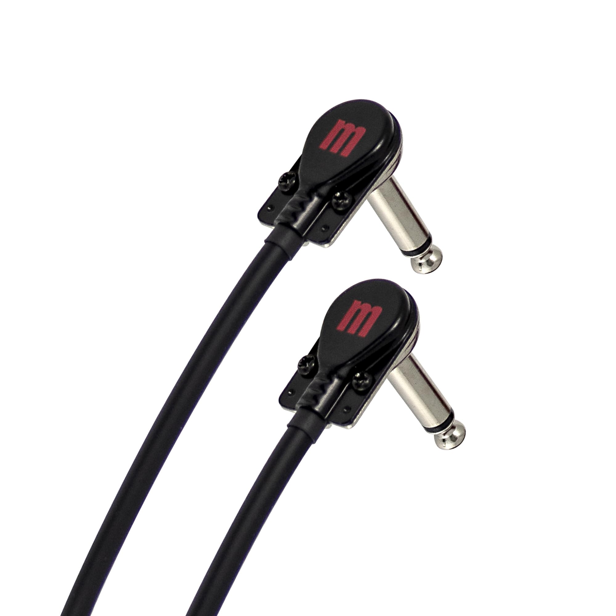 Mogami Gold Pedal SLP Patchkabel - Super Low Profile 90° rechtwinkliges Gitarreneffektkabel, geräuschfrei, OFC Core 24 Zoll