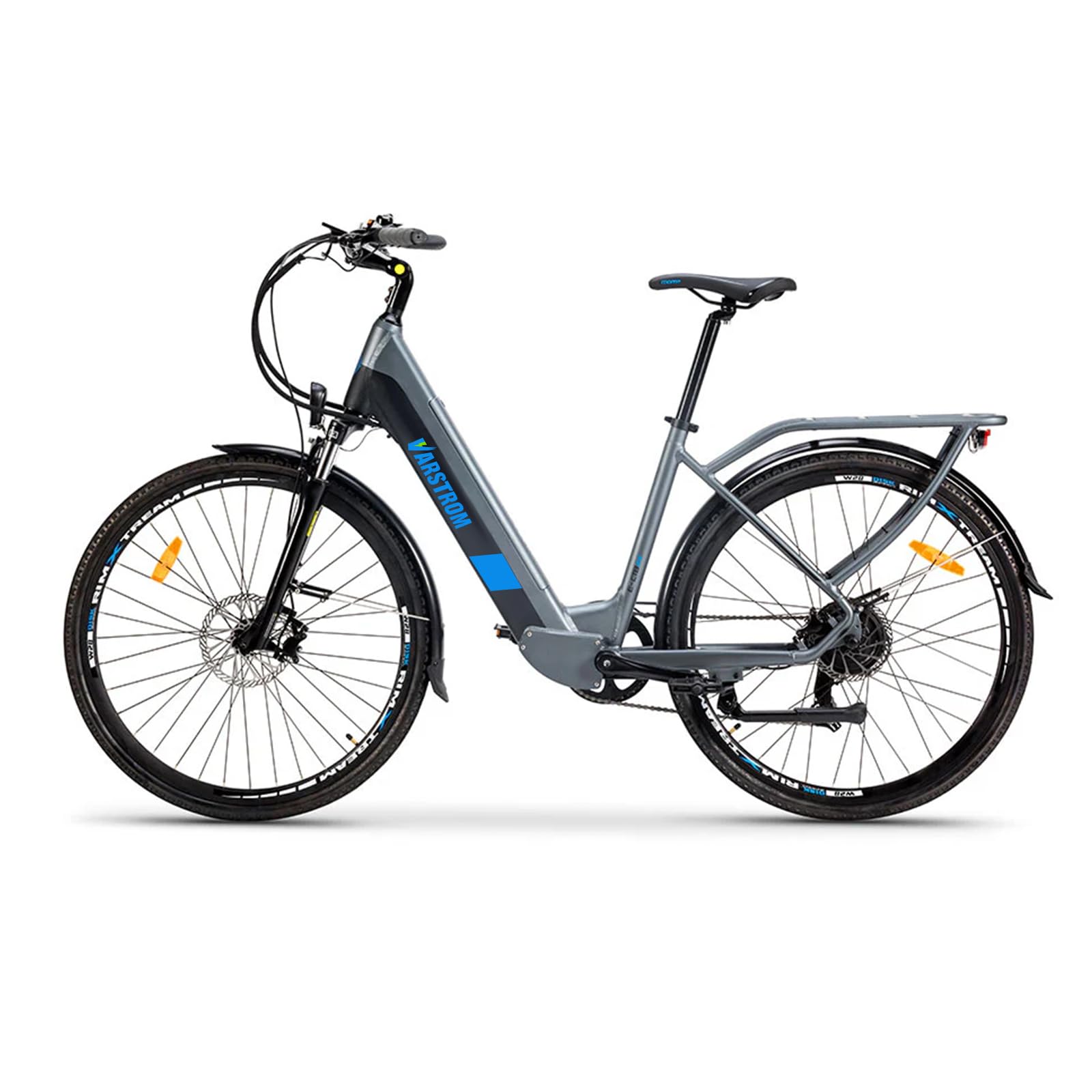 Vélo électrique pour Adultes 250W Vélo de Ville électrique Moteur arrière Femmes Hommes Vélo de Randonnée 100 km d'autonomie grâce à Une Batterie Li-ION 43,2 V 561,6 Wh 7 Vitesses