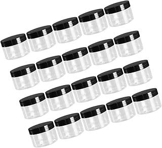 FRCOLOR 20 Pçs Recipiente Transparente Creme Recipiente De Viagem Recipiente Loção Recarregável Loção De Maquiagem Pode Frascos De Creme De Maquiagem Recipiente De Maquiagem Recipientes