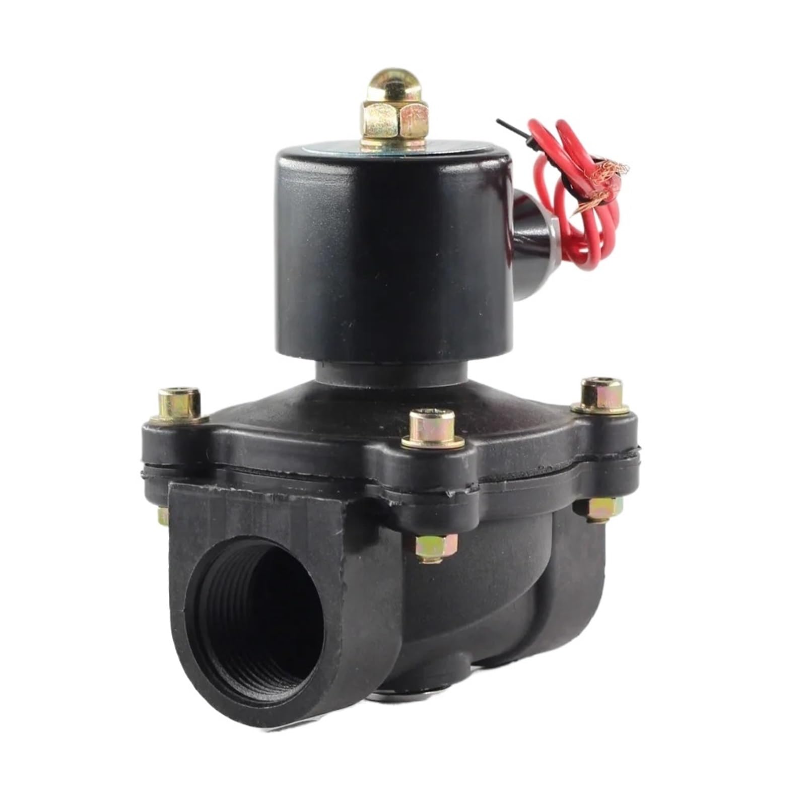 Électrovanne plastique DN50 DC12V de haute précision, vanne d'eau durable et anti-corrosive