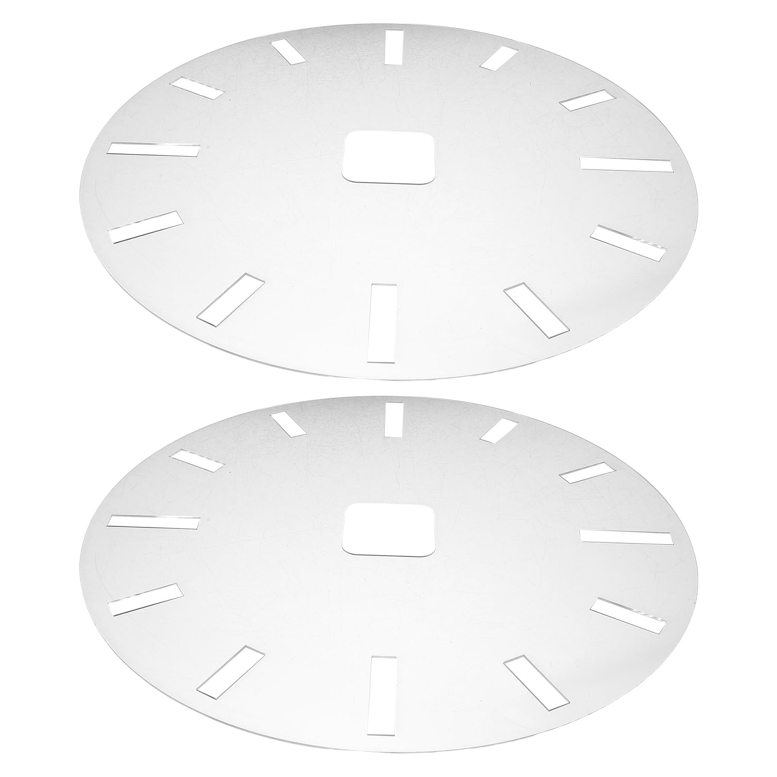Plantillas de reloj circulares de acrílico para proyectos de carpintería y esferas DIY