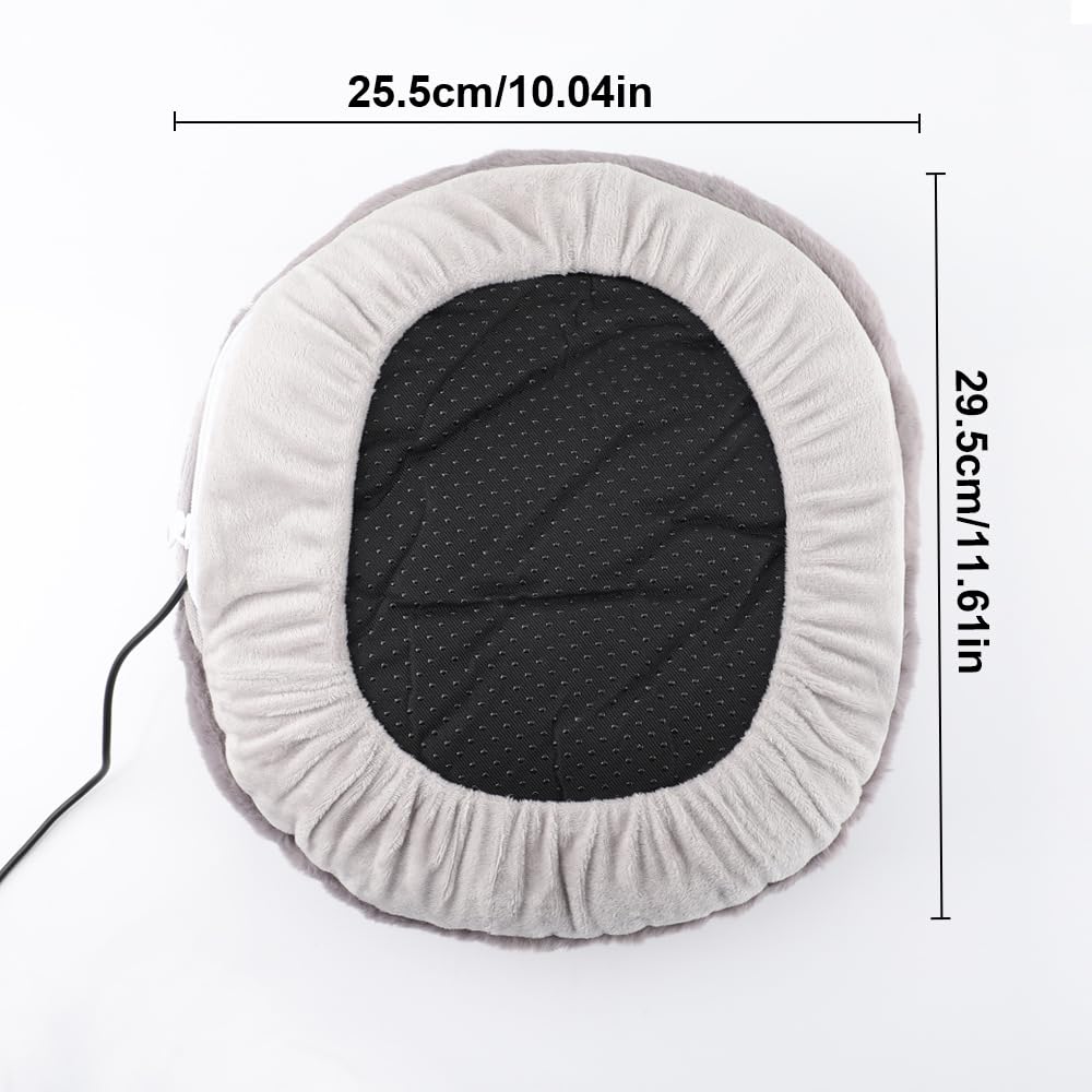 AirBlend Home ToesWarm Calentador de pies USB zapatillas calefactables de felpa para invierno y oficina con temperatura ajustable 50℃-60℃ diseño cómodo para mantener los pies calientes
