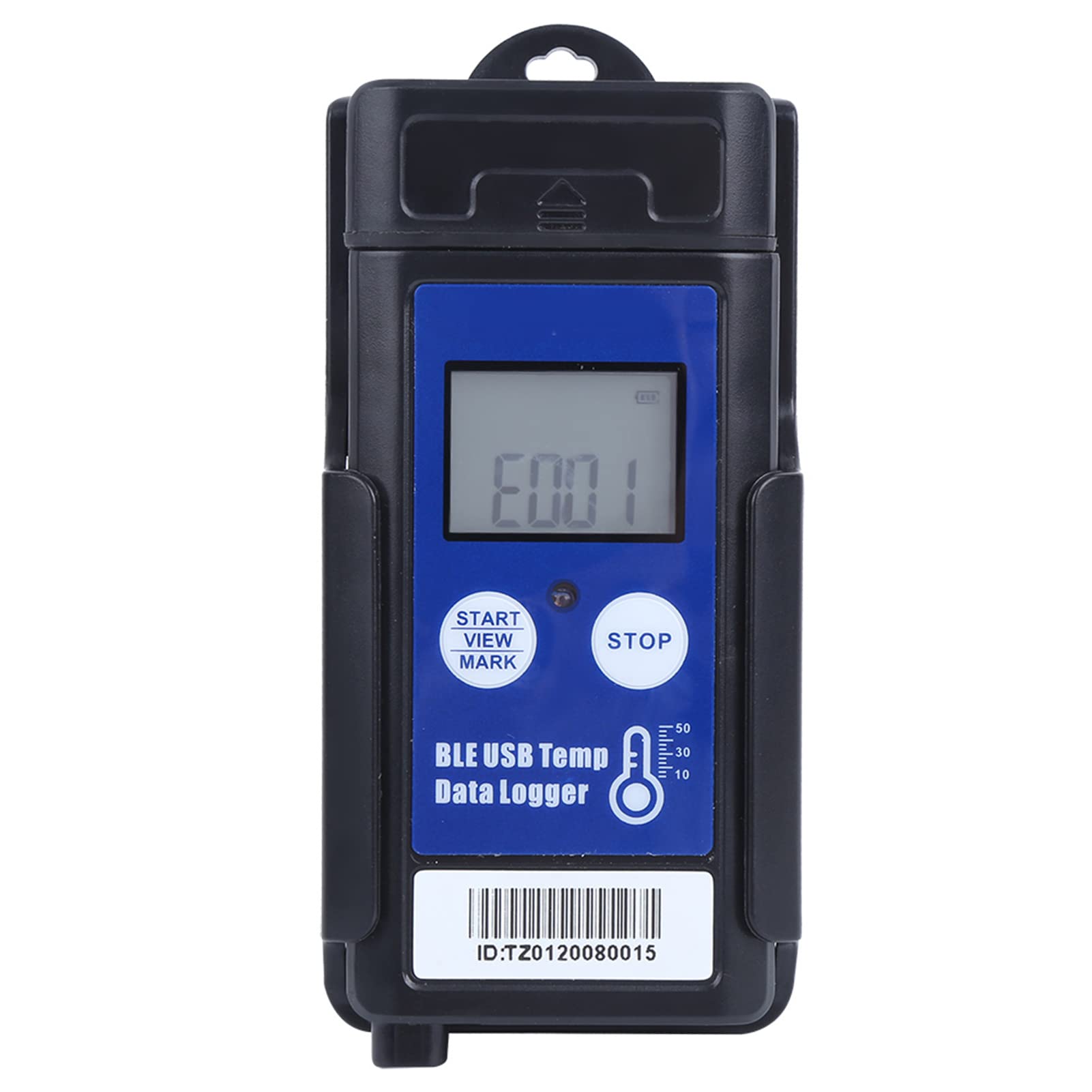 Registrador de Temperatura USB, Registrador de Datos de Monitor Portátil para Transporte en Cadena de Frío con ABS + Material Magnético