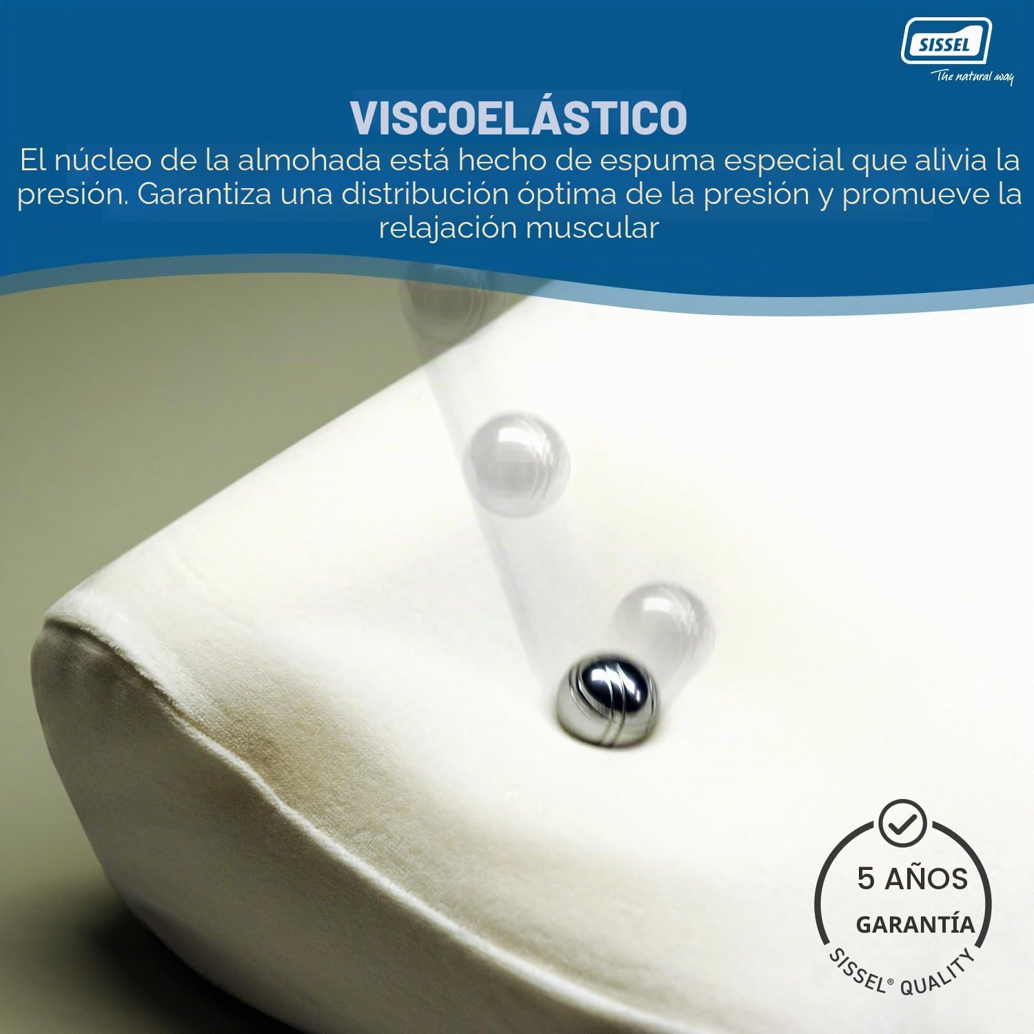 SISSEL Nackenkisssen Nackenkissen Soft, INKL. Bezug - Almohada de Viaje, Color Crudo, Talla única
