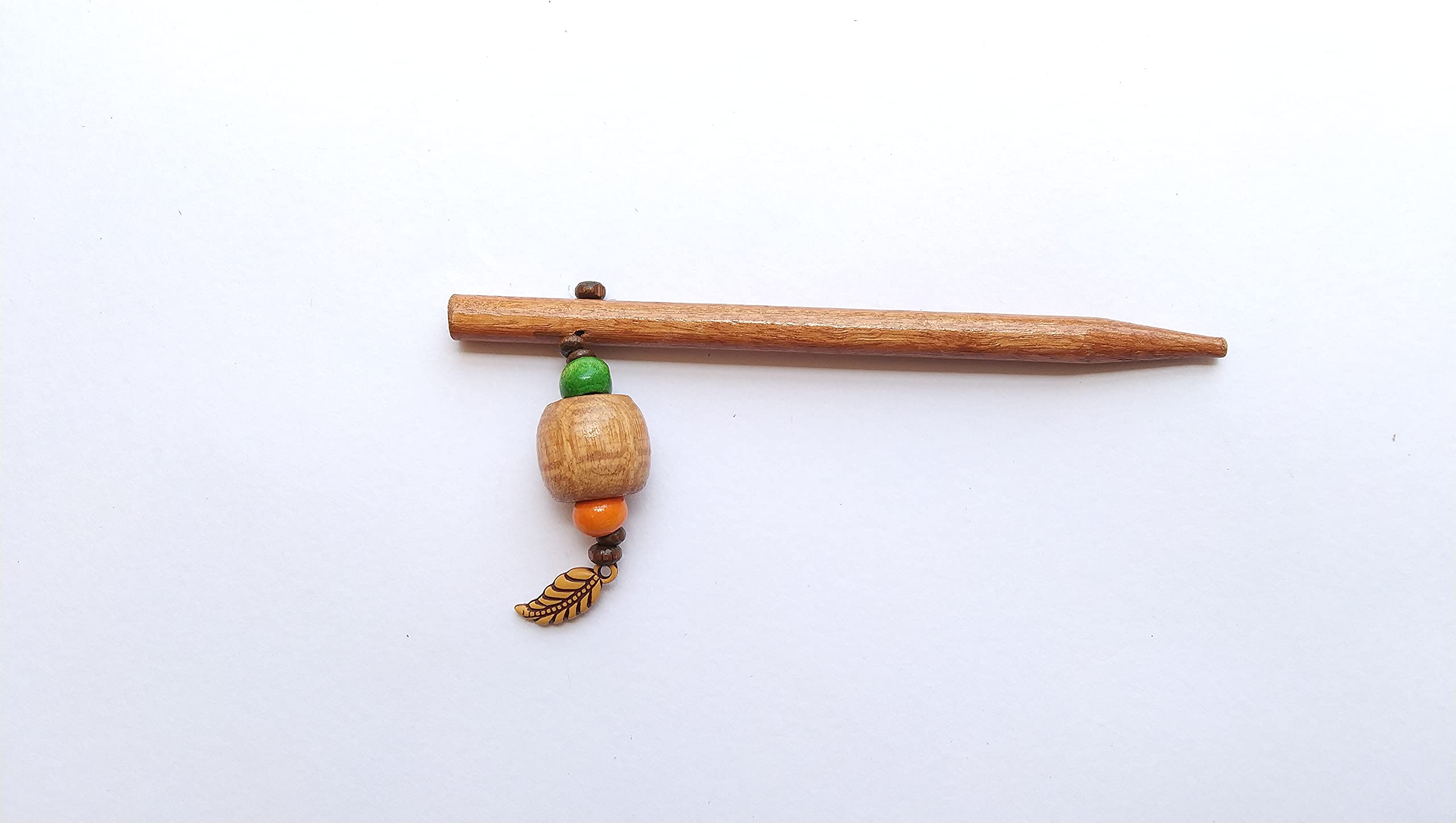 Multicolour Wooden Beads Hair Juda Stick for Women by ASSA RETAILS (Pack of 1)