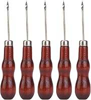 Vista 1 de 5 ganchos de ganchillo, mango de madera, punzón de agujero, gancho de ganchillo, costura de costura, herramienta de reparación de zapatos