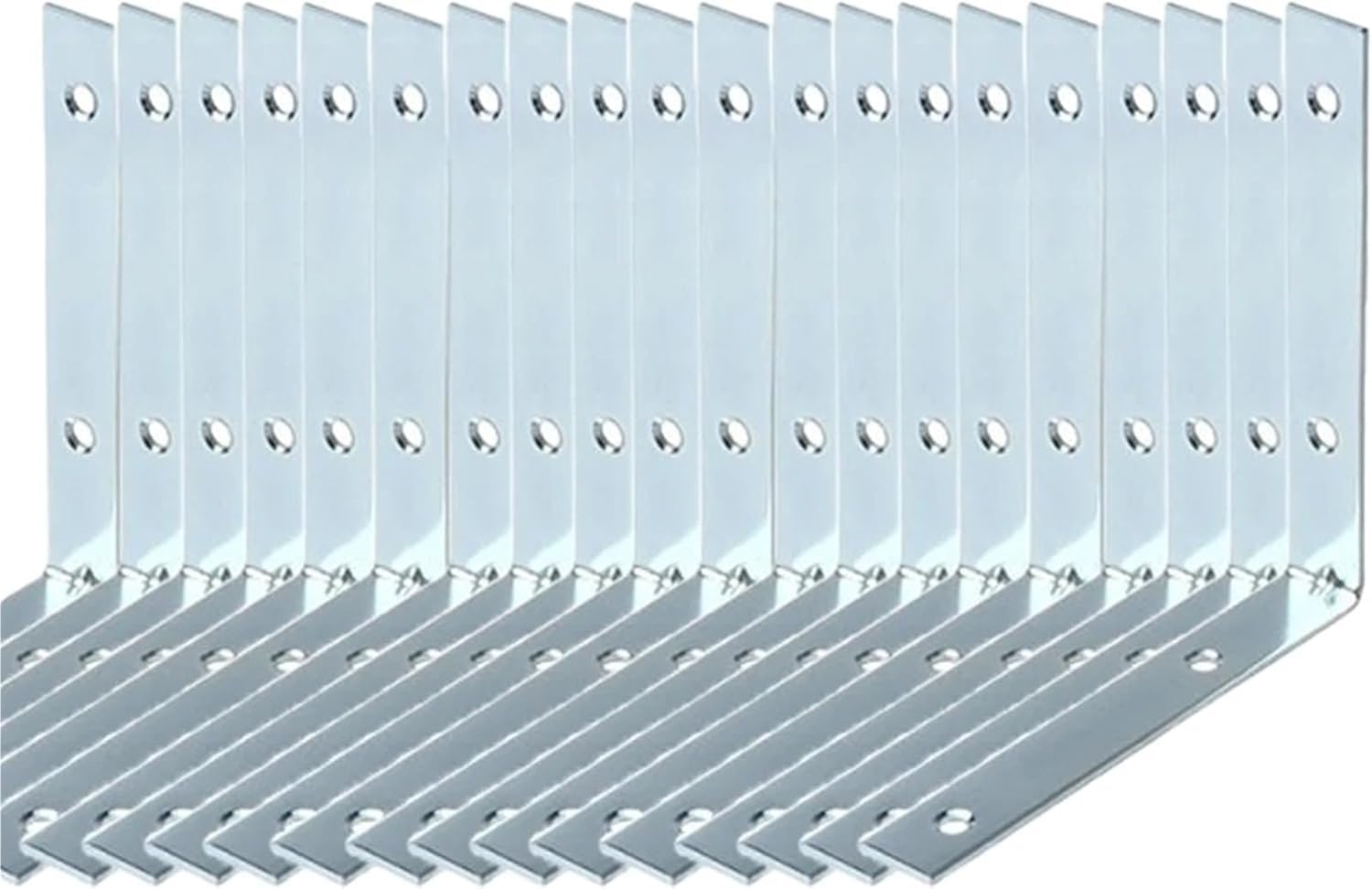 L Brackets 90 Degree Furniture Wood Shelf Door Cabinet Fastener Universal Stainless Steel Brace Joint Hardware(20pcs-60mm)