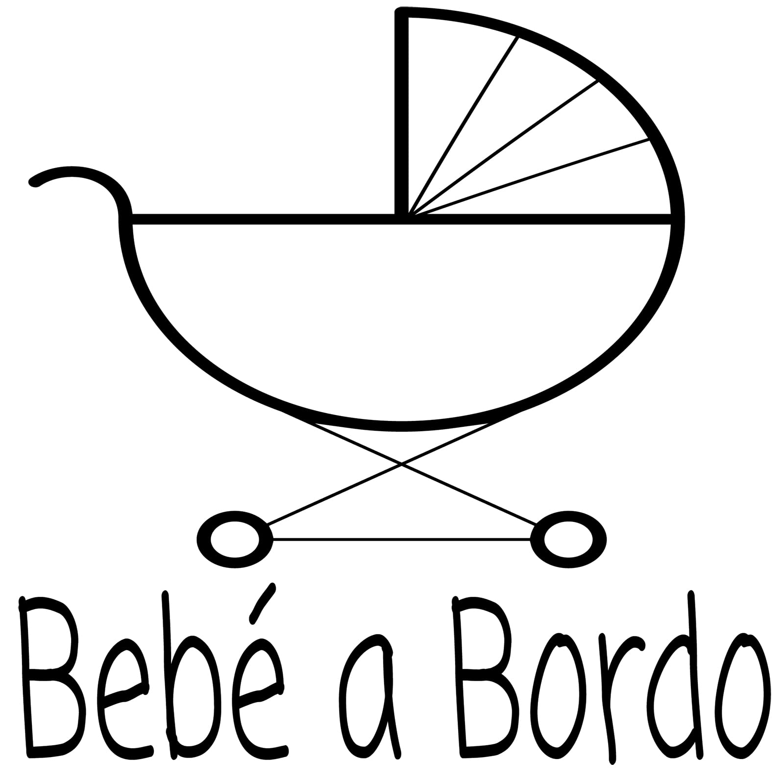 Pegatina Bebé a Bordo. Adhesivo vinilo para coche o moto. Sticker (Baby On Board, Baby In Car) (41.Bebé niño triángulo) — view 9