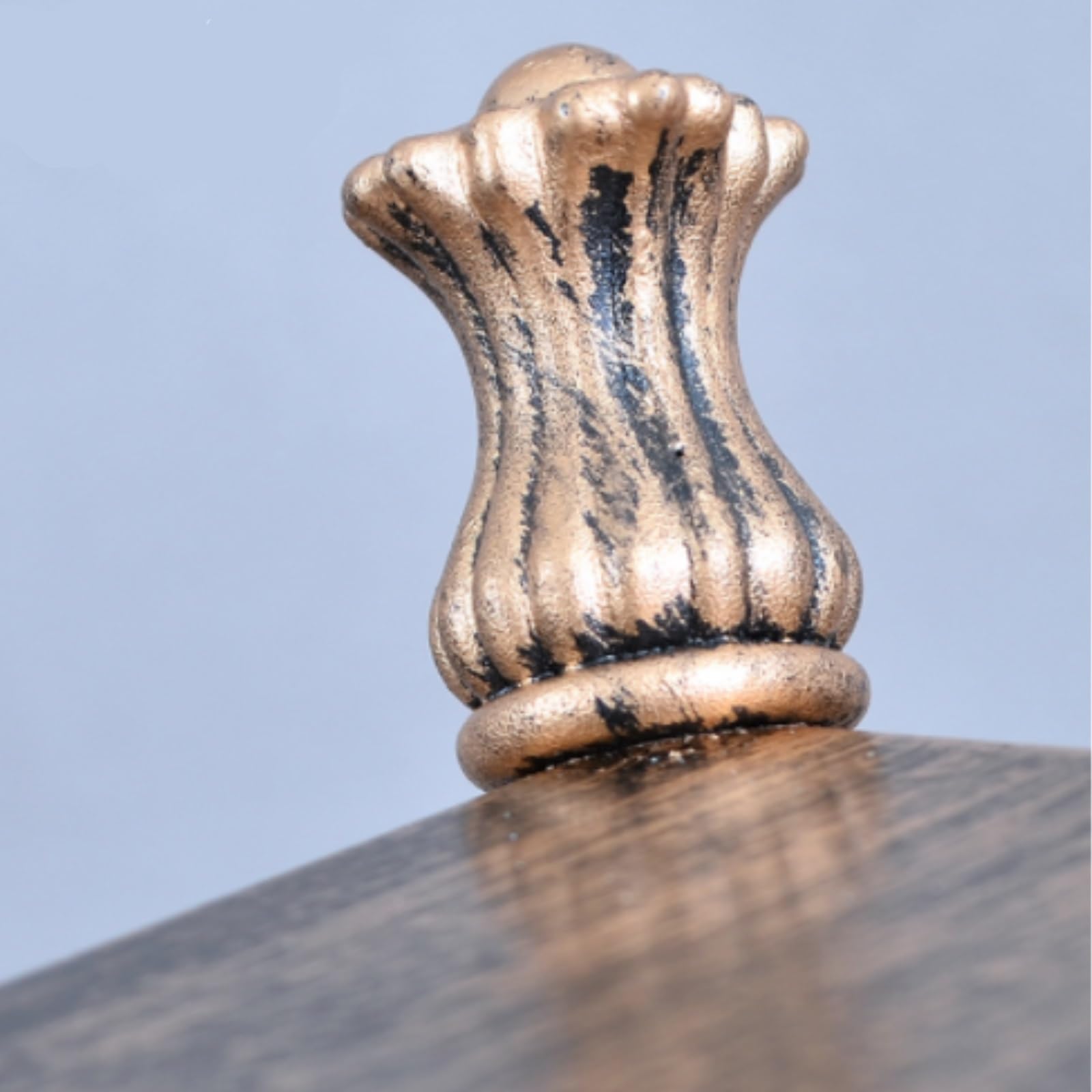 Farola Exterior Para Valla Lámpara De Poste De Exterior Vintage, Moderna Lámpara De Columna De Vidrio Y Hierro, Luces De Jardín, Luz De Columna Para Puerta De Villa Luz De Columna(25cm*25cm*27cm)