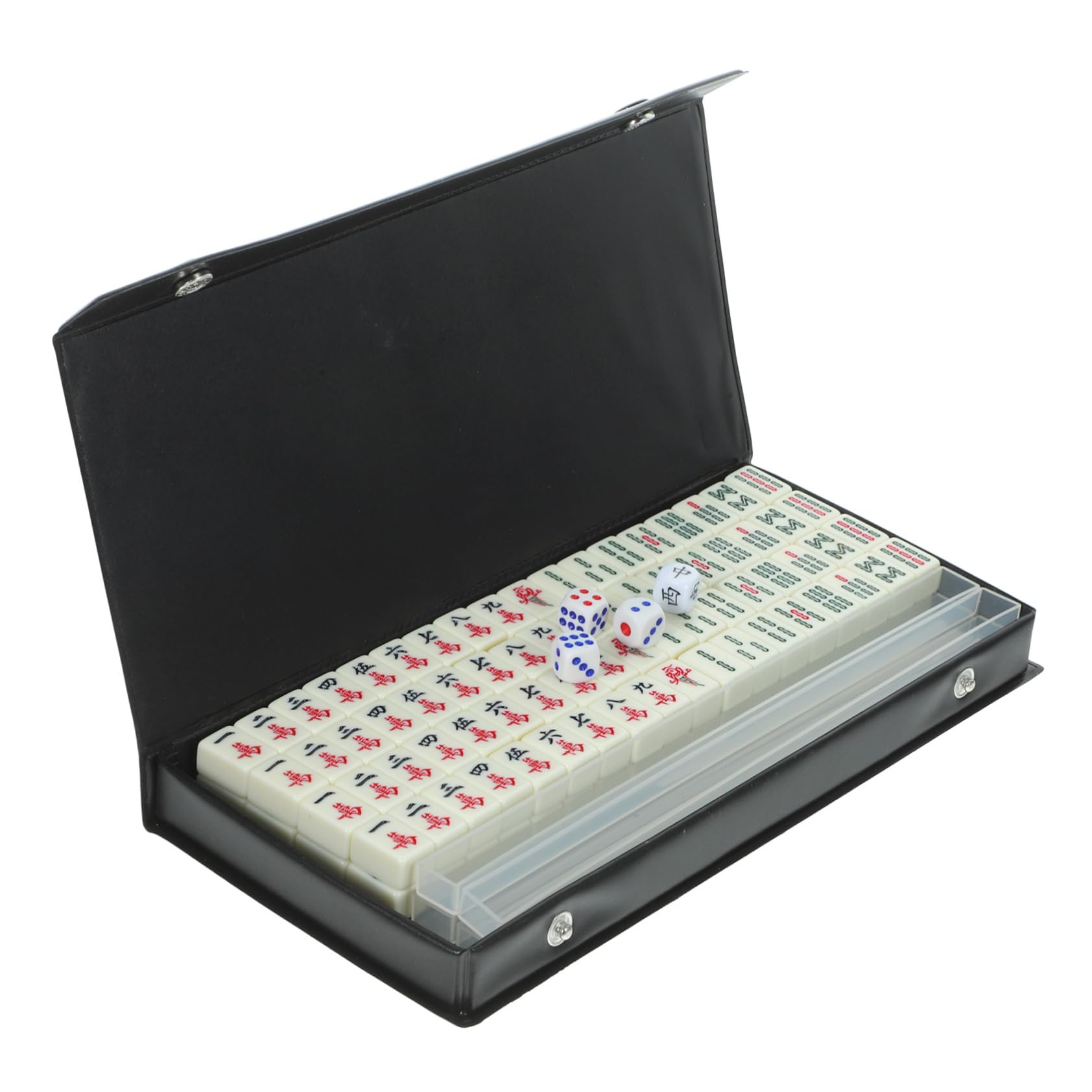 Mini set de mahjong portable VICASKY avec boîte de rangement - 8