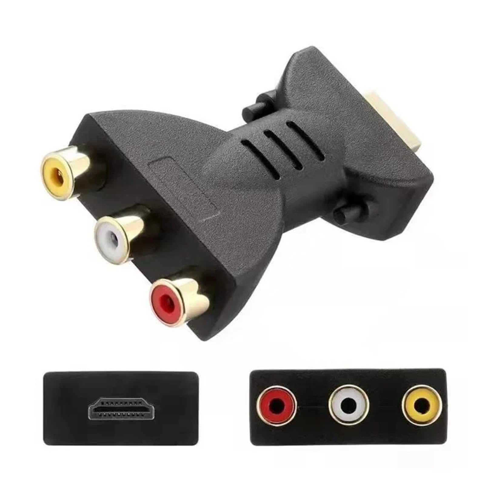 HDMI to AV Converter 3RCA Audio Video Connector for TV Projector