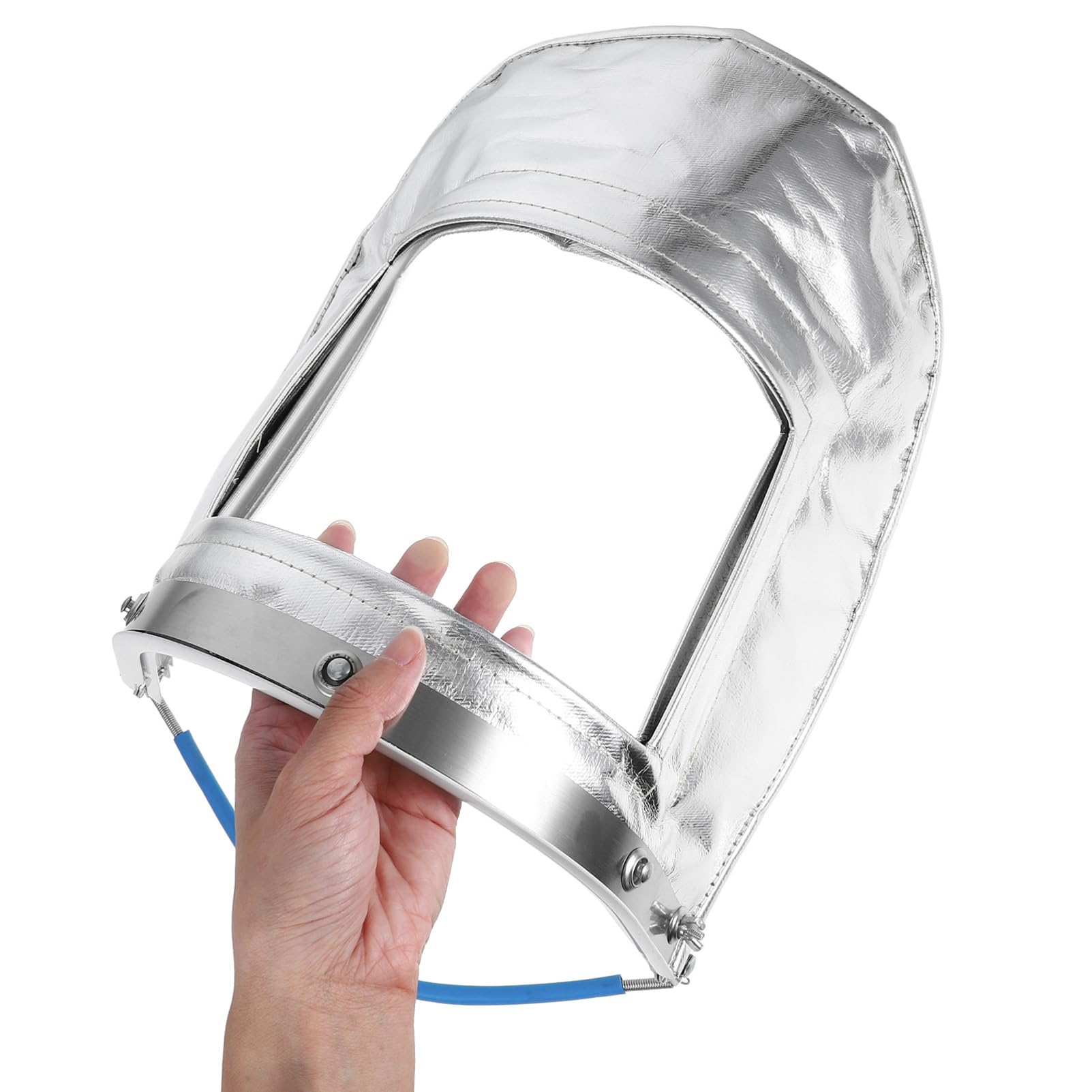 Pantalla de Soldadura Aislante de Aluminio Transparente Plata | Entornos de Alta Temperatura, Uso Industrial, Material PC con Tela y Lámina de Aluminio