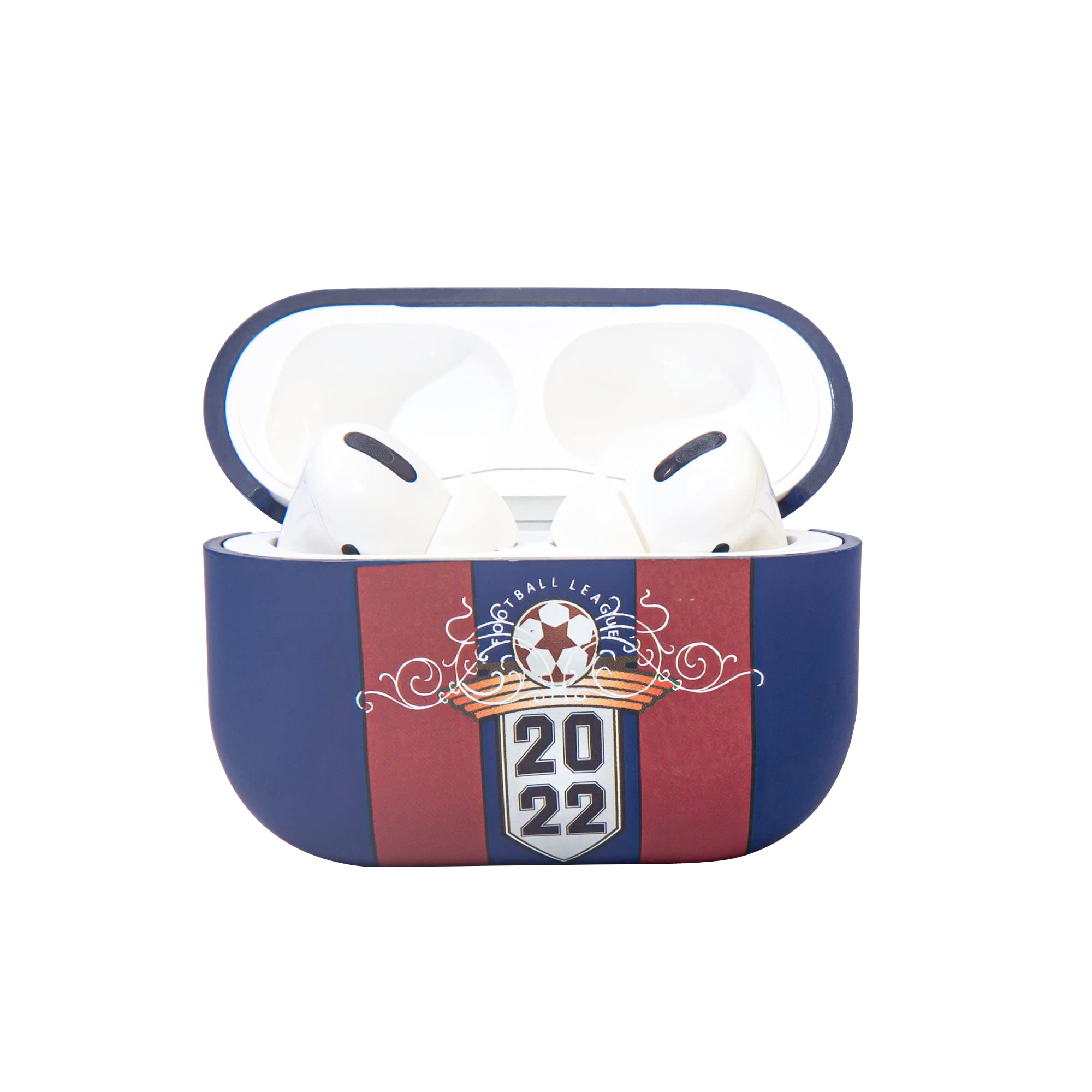 AirPods Pro Matte Protective Case Cover with Jersey Number 10 Pattern,Dust and Fingerprint Proof Graffiti Hard Cover Skin ,Glow in Dark Anime Airpod Pro Case Support Wireless Charging (Navy Blue)