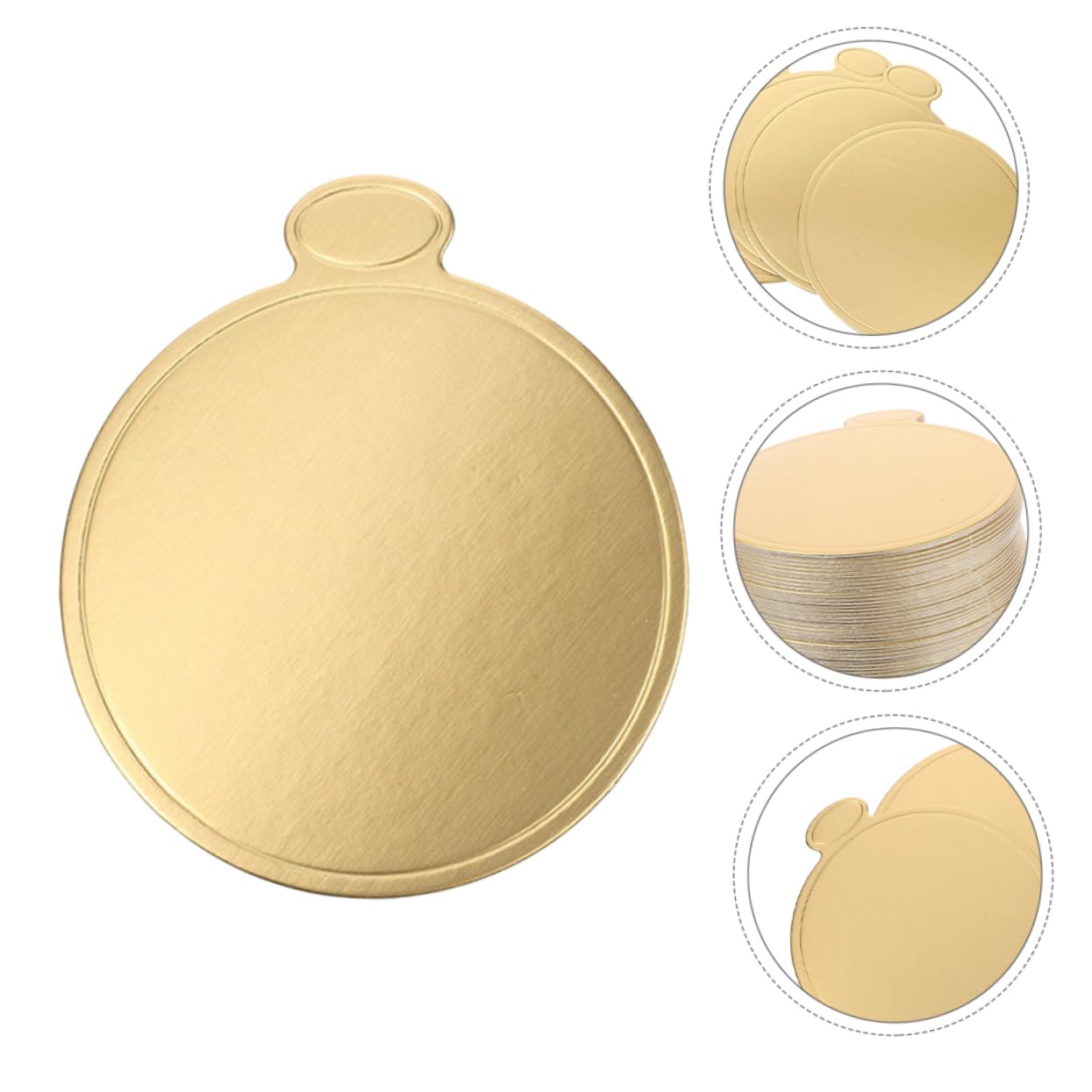 GALPADA 200pezzi Tondi Per Torte in Cartone Cartoncino Per Mousse Tondi Circolari Per Torte Forniture Per Piatti Circolari Per Dessert Sottotorta Base Per Cupcake in Mousse Base Decorativa