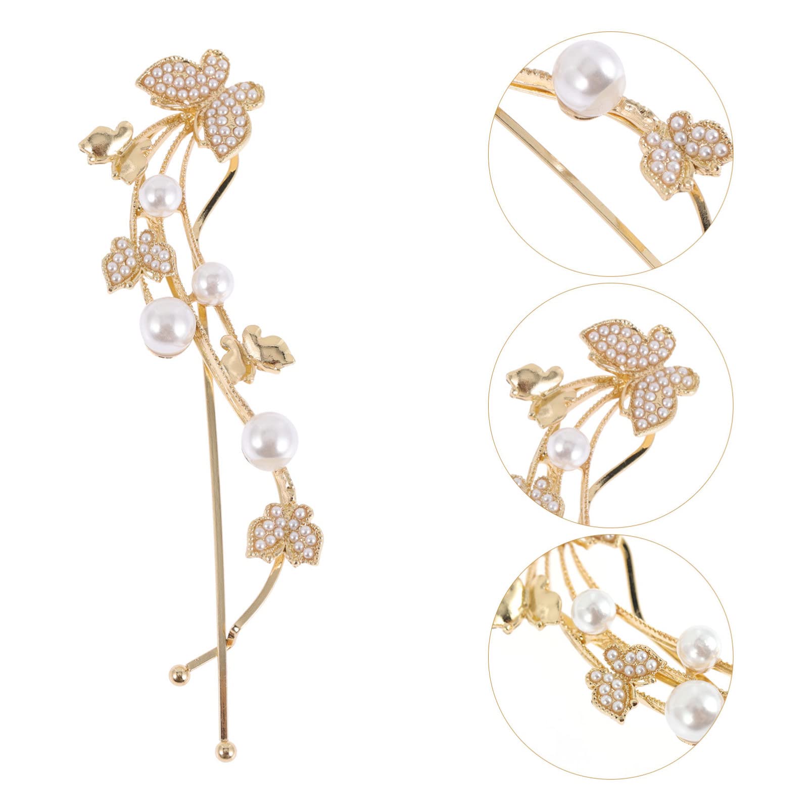 LALAFINA 10pezzi Fermaglio Per Vintage Con Perle e Farfalle Da Eleganti Per Occasioni Speciali e Uso Quotidiano Accessori Per Femminili Design Raffinato e Resistente