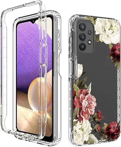 Miniatura 6 de Funda para Galaxy A32 5G, Samsung A32 5G Funda para teléfono para niñas y mujeres, absorción de golpes de doble capa resistente funda protectora