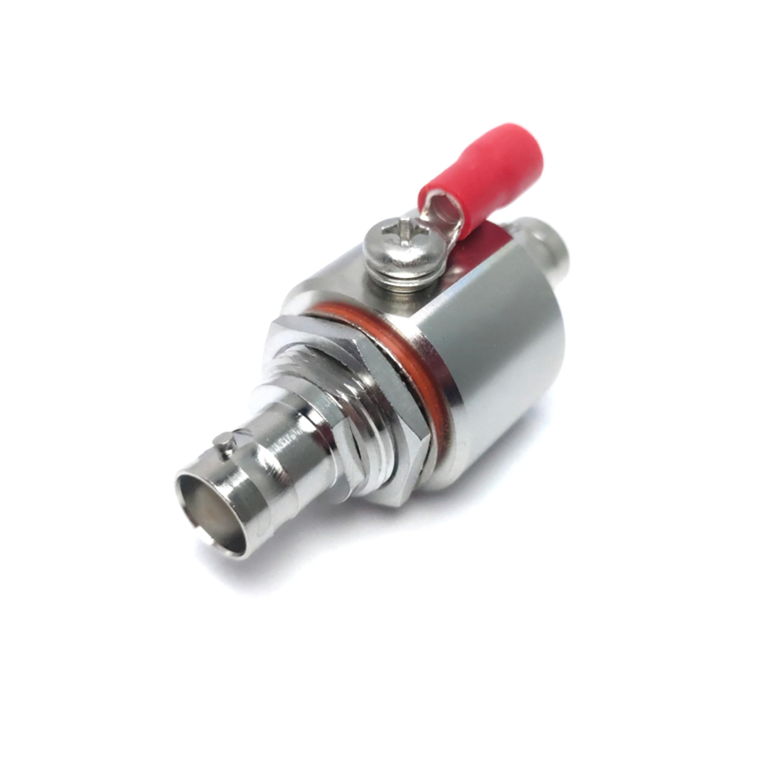 Coaxial Lightning Arrester BNC Lightning Protection Device Female to Female Bulkhead DC-3GHz for Coaxial Communication, Monitoring Equipment, Ethernet Signal Surge Protection