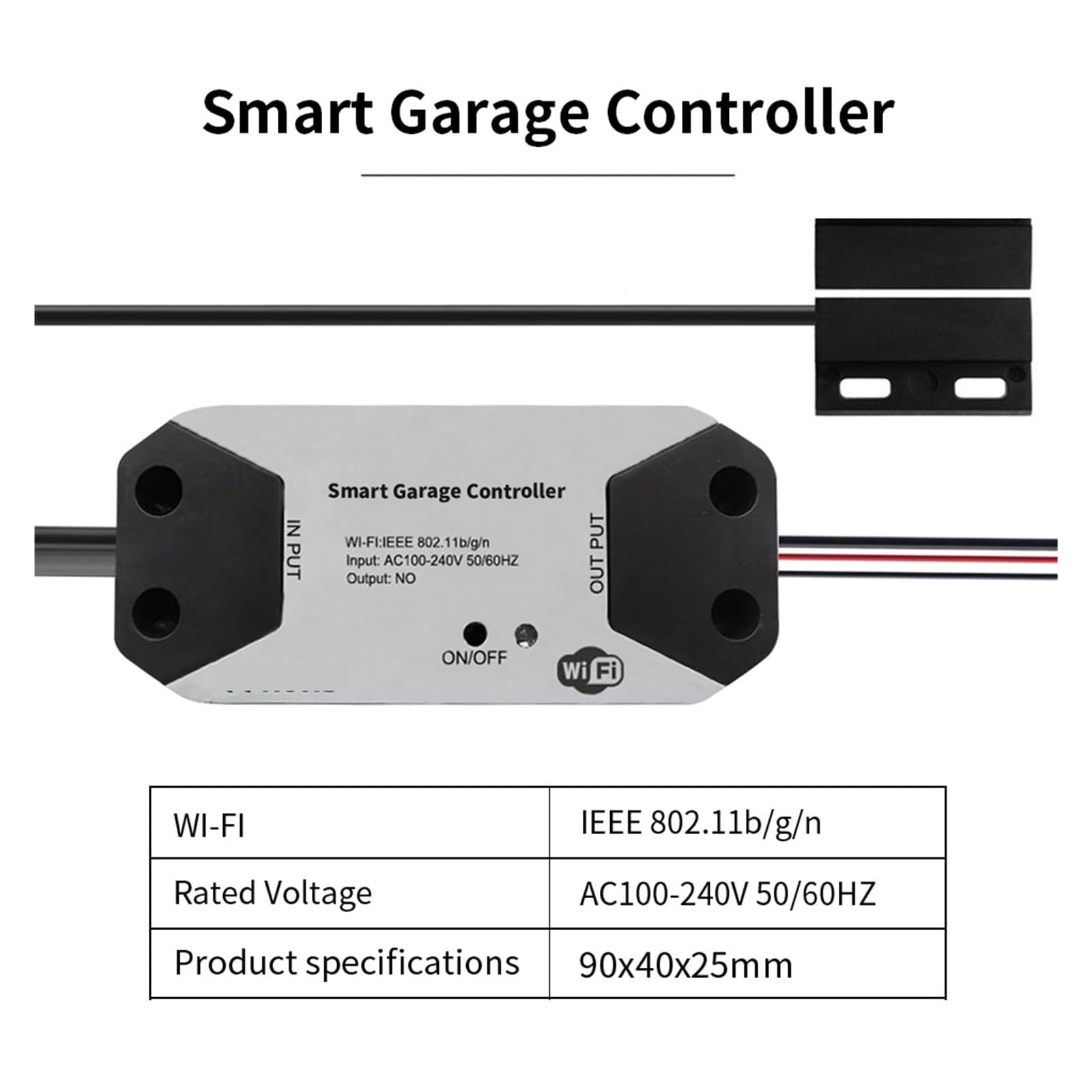 Elektrischer TüRöFfner, Garagentoröffner, intelligente WiFi-Steuerung, automatisches Öffnen und Schließen der Tür, maximale Antriebskraft 1200 N