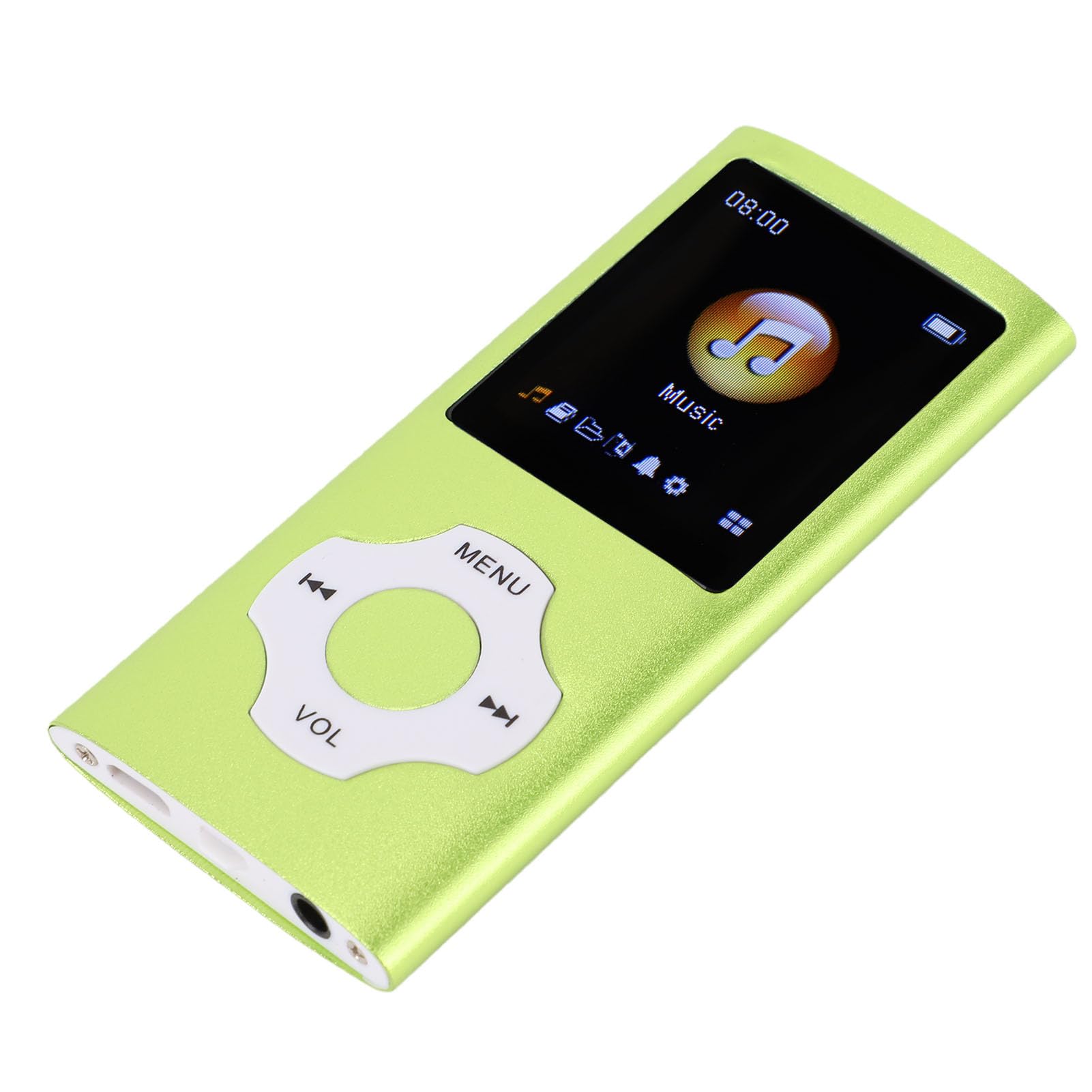 Pomya Bluetooth 5.3 MP3 Player, 1.8in MP3 Player, HiFi Lossless Music Players with FM E Book Reader Voice Record Headphones for Running, Jogging, Horseback Riding, Hiking (Green)-image-33