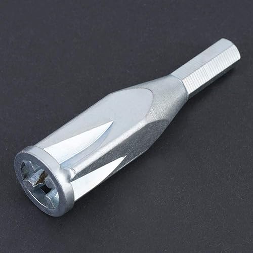 Miniatura 9 de fosa1 Herramienta de torsión de cables, pelacables, conector rápido, compatible con taladro eléctrico, acero plateado, agarre ergonómico