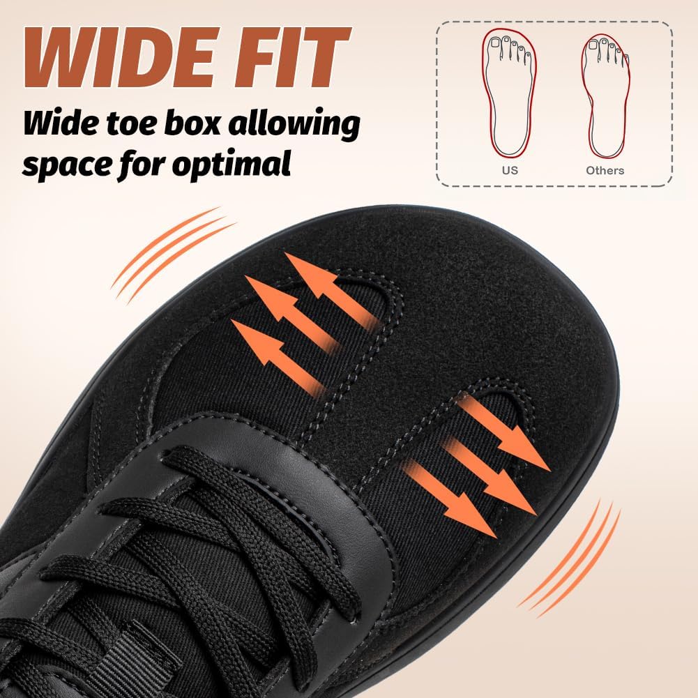 HOBIBEAR Wide Barefoot Shoes Hands Free Slip On Classic Retro Fashion Sneakers for Women - Image 3