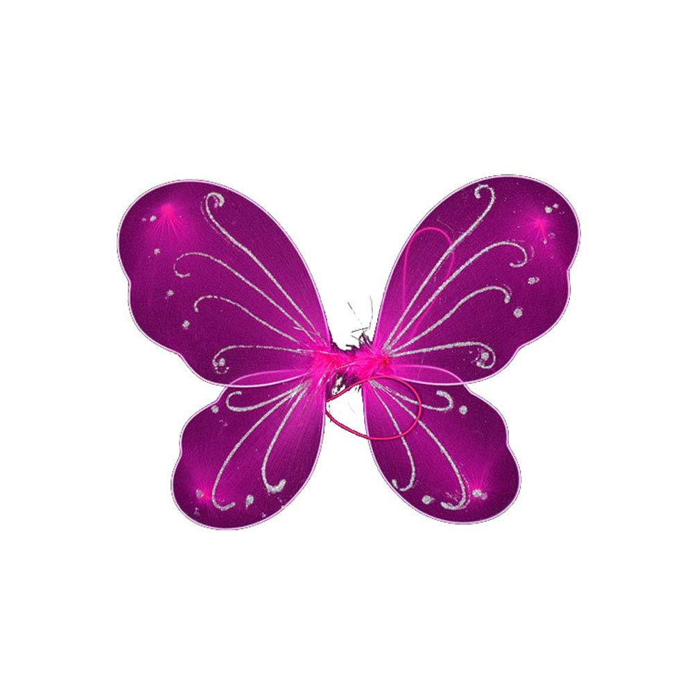 Nsywmzy Butterfly Wings Adult Halloween Costumes Colourful Butterfly Wings Costume Birthday Party Halloween Cosplay Accessories (Pink 4, 35 * 42cm/13.78 * 16.53inches)