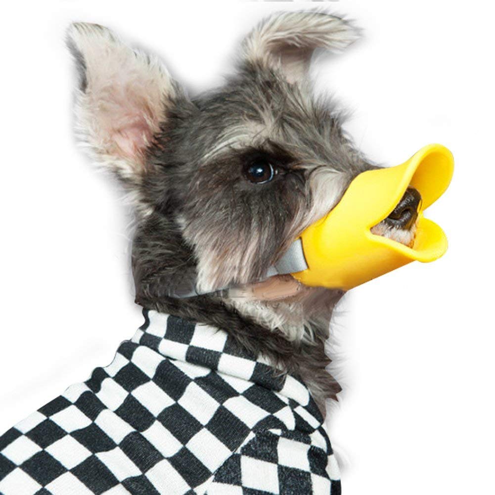 NACOCO Anti Bite Duck Mouth Shape Dog Mouth Covers Anti-Called Muzzle Masks Pet Mouth Set Bite-Proof Silicone Material (M, Yellow) (B07T67CCBH) Amazon Price History, Amazon Price Tracker