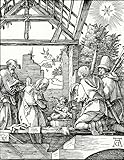 PSVDCTOO Gefeiert Wandbilder Kunst Poster Poster Bilder Krippe aus der kleinen passion von albrecht dürer Vintage Wandbild für Heimdekoration 60x90cm
