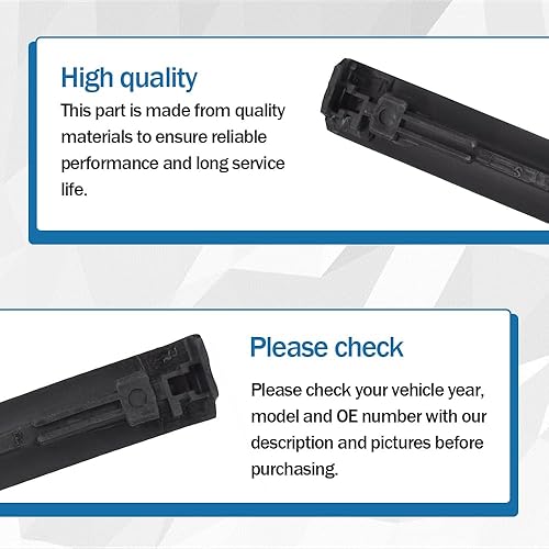 Miniatura 6 de Moldura de techo lateral izquierdo y derecho negro para Toyota Corolla 2009-2013