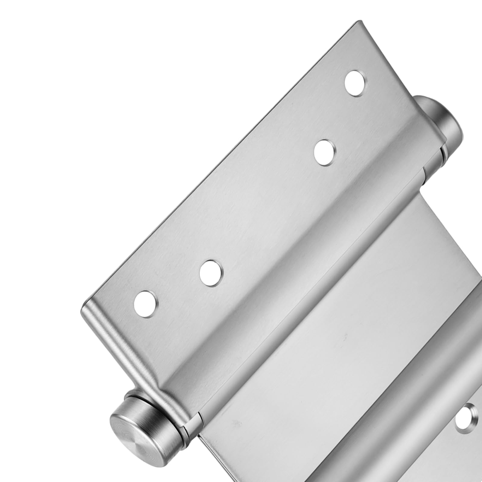 Lot de 2 paires de charnières de porte battante, en acier inoxydable, 100 mm, pour portes battantes, double charnière, pour portes en bois et portails de jardin, capacité de charge de 13 kg