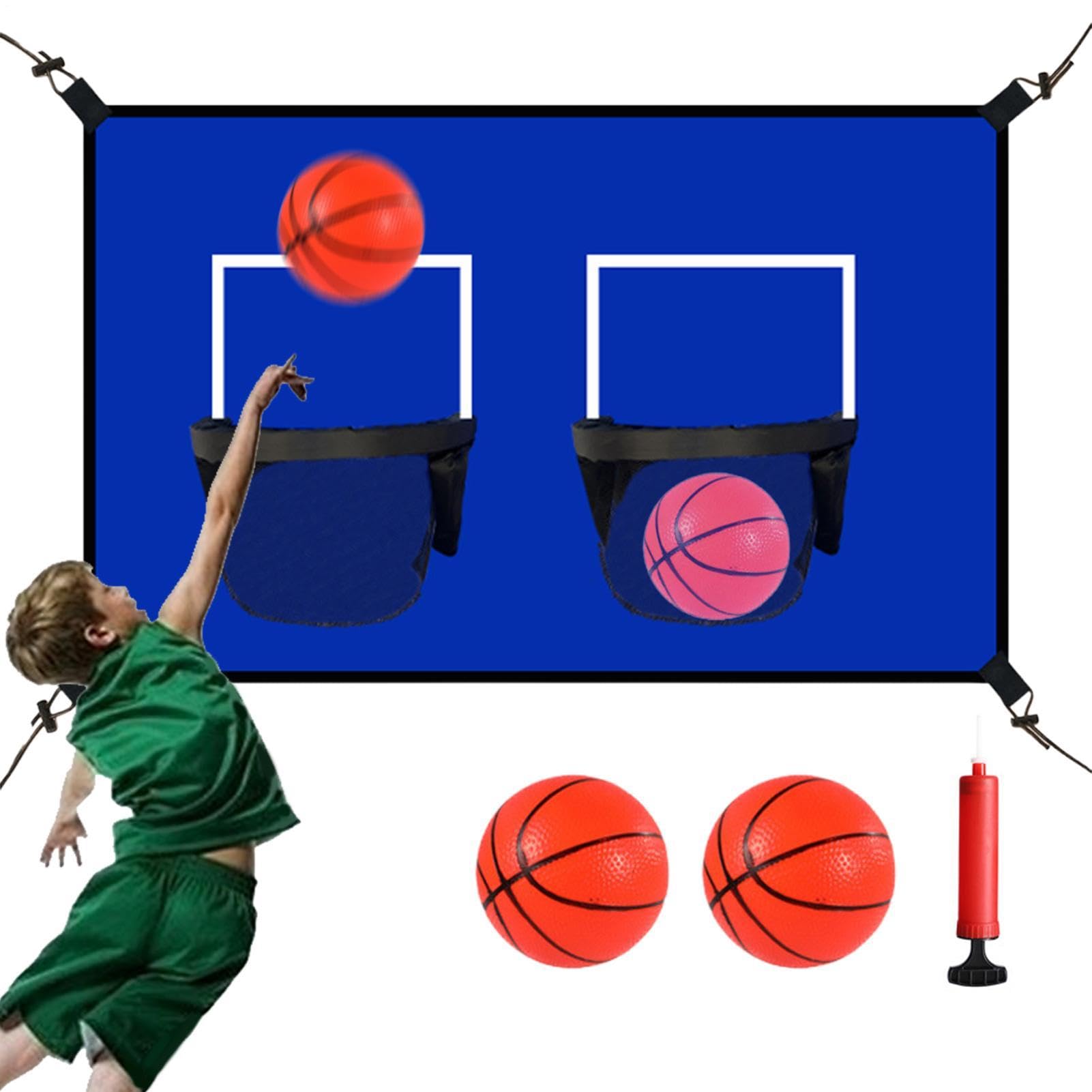 Panier de basket pour trampoline avec panneau rigide haute densité - 8