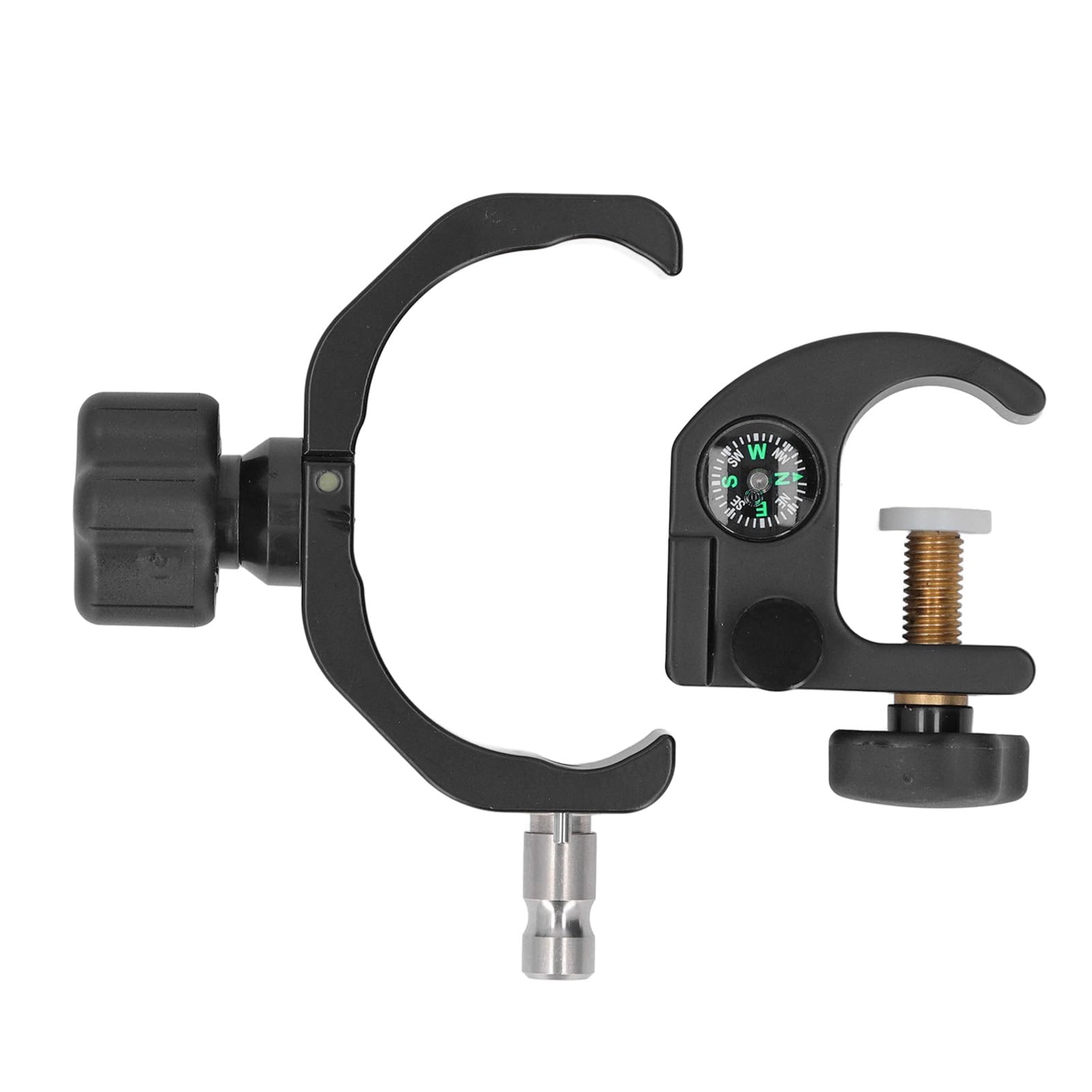 Anodyzowany aluminiowy wspornik kolektora z kompasem - Uchwyt do montażu na słupie GPS RTK, kompatybilny z iHand30 - Pasuje do tyczek o średnicy od 20 mm do 38 mm do
