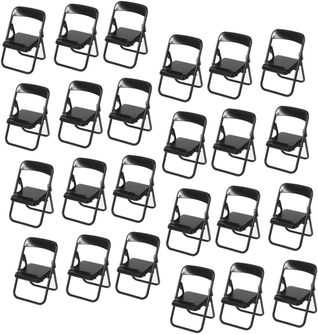 120pcs Miniature Chair Phone Bracket Smartphone Holder Desktop Phone Rack Doll House Furniture