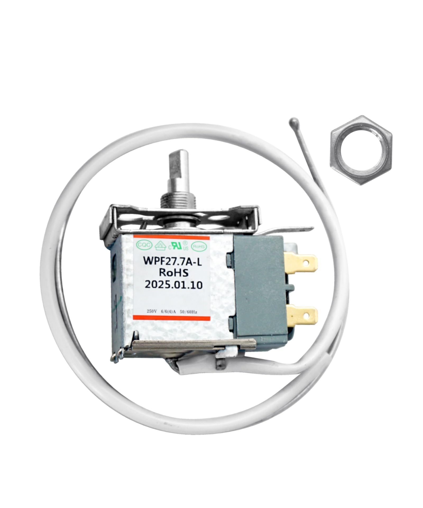 WR50X10085 Freezer Thermostat Replacement Fits for Most GE&Haier Chest Freezer,WPF27.7A-L Temperature Control Fits for Mini Fridge,Replaces 1477823,AP4344994,PS2323338,EAP2323338 ETC