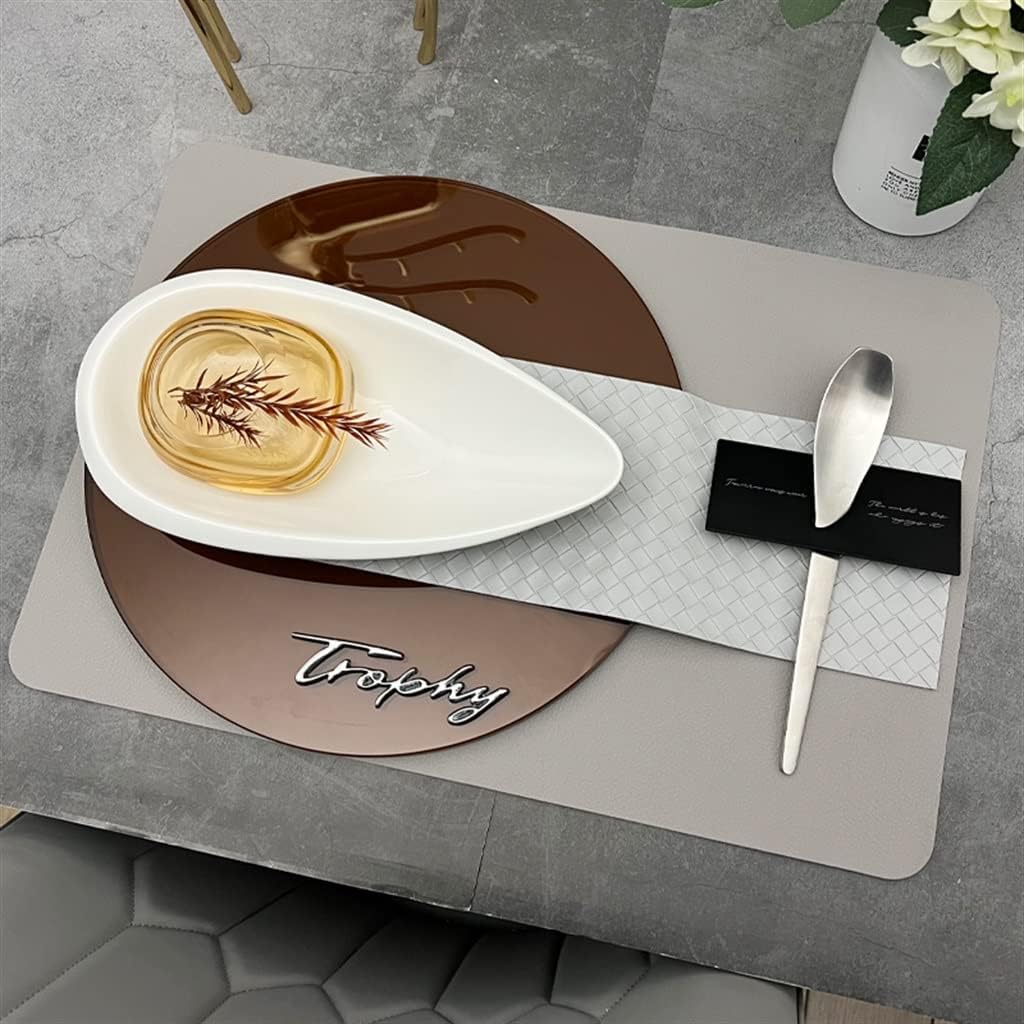 Dining Table Decoration Tableware Set Bone China Dinner Plate Restaurant Disc Dish Plate Placemat Combination (Color : A, Size : One size)