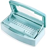 Machine-Ya Plastic Sterilizing Tray,Sterilization Box,Nail Art Tool Sterilizer Tray, Sterilizer Tray Box Nail Art Salon Sterilizing TooBlue
