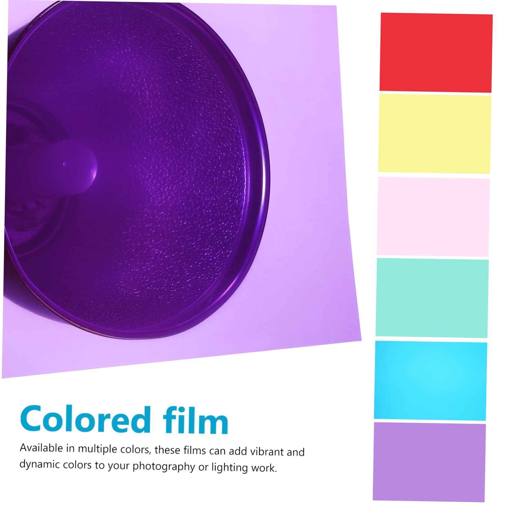 Holibanna 6 Stück Farbige PVC Blatt 8.3X11.7 Zoll Transparente Lichtfilter Für Fotografie Bühnenlicht Diffusor Farbe Folien Für Kunstprojekte Und Experimente