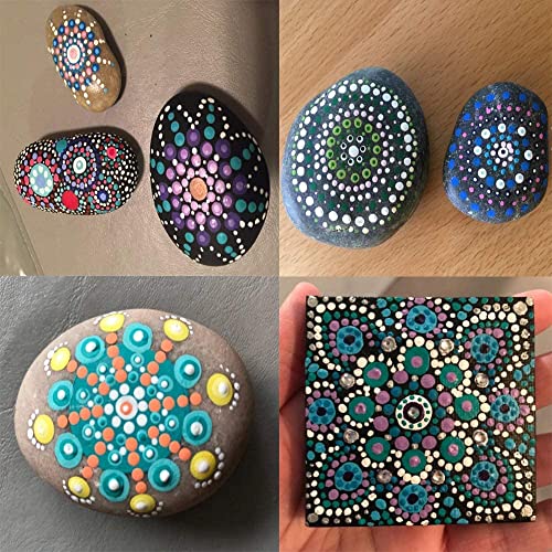 5 Pcs Set 2-Way Double Ended Dotting Tools, Nail Dotting Pen Marbleizing Tool Set Nail Polish Paint Manicure Dot Nail Art Tool Set, Embossing Stylus for Painting,Multi-Colored - Image 6
