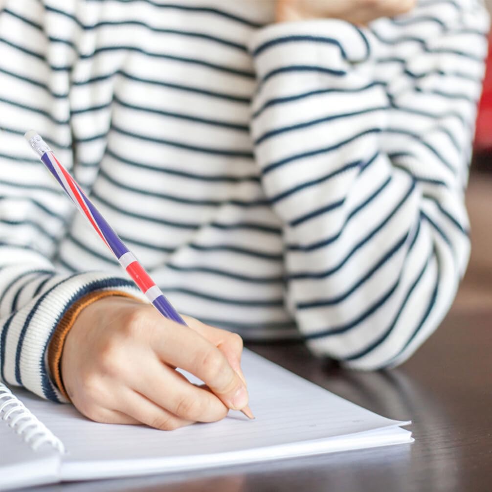 Crayon à Motif Coloré en Bois 100 Pièces pour École et Bureau