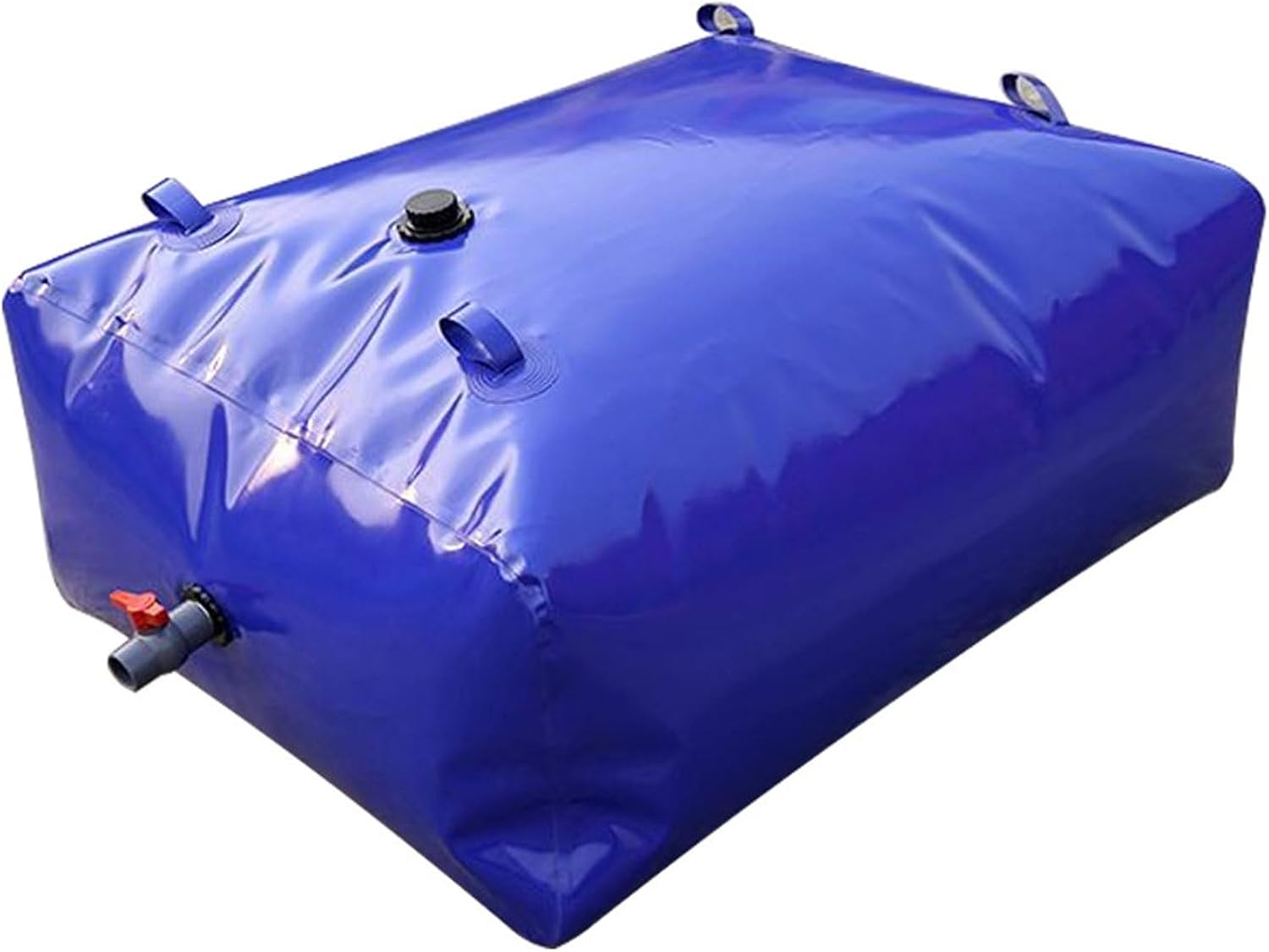 Foldable Water Storage Bladder Bag,Large Capacity Portable Flexible Tank,Agriculture Water Container Carrier with Outlet,Rainwater Storage Bag,for Outdoor Agricultural Watering(110L)