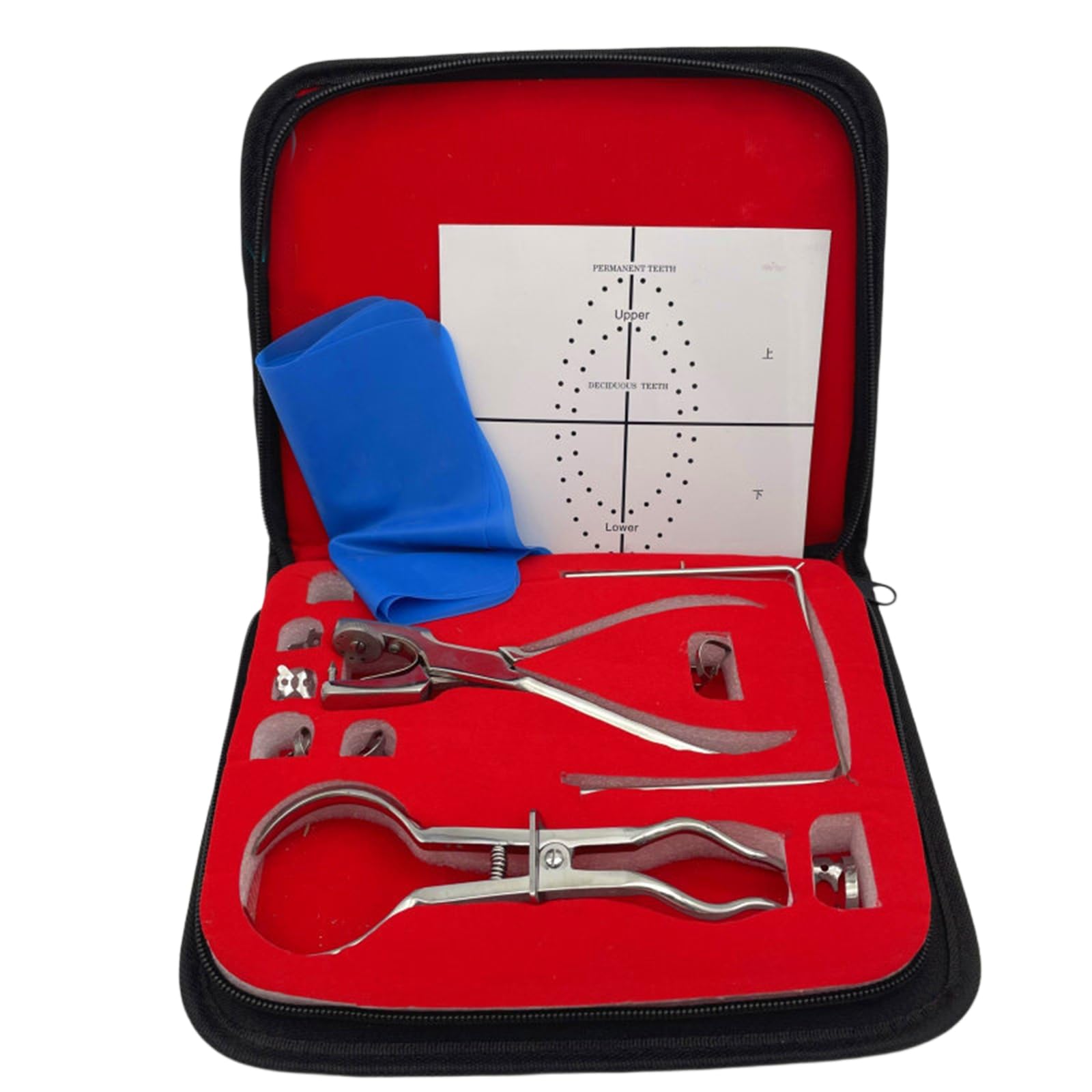 Kit di Diga Dentale Pinza Perforatrice per Diga Dentale Strumento per Barriera Dentale,A