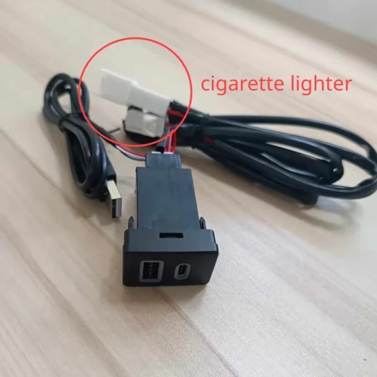 Centro Puerto USB Compatible Con Toyota Para Auris Para Prius 2014-2017 Para Cargador Coche Para Adaptador Entrada Carga Rápida Tipo C Audio U-Disk Puerto USB