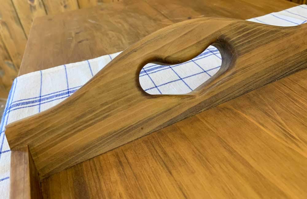 Amazon｜トレイ 浅型 ハート アンティークブラウン w48d28h6cm